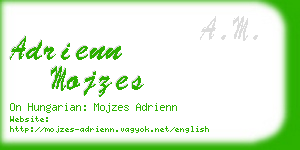 adrienn mojzes business card